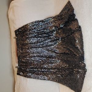 Lane Bryant Black Sequin Skirt